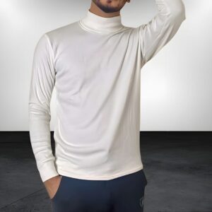 Turtleneck(High Neck) Solid Color Long Sleeve Tops Shirts