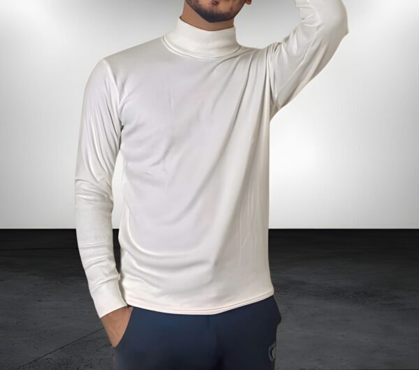 Turtleneck(High Neck) Solid Color Long Sleeve Tops Shirts